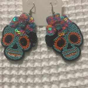 Earrings day of the dead calaveras